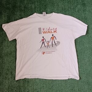 VINTAGE 2008 National Kidney Foundation Kidney Walk T Shirt Size XXL